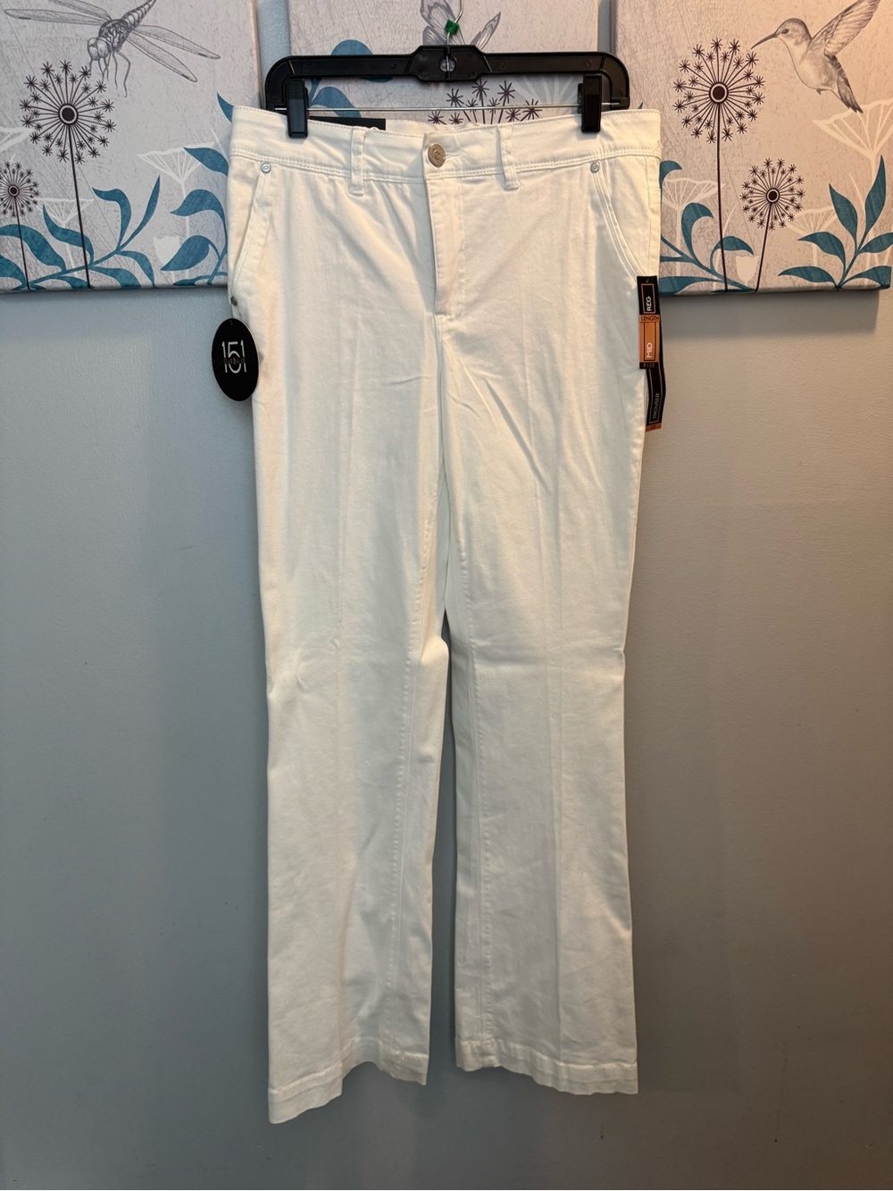 Women’s White Straight-Leg Pants Jeans Brand New Size 12 One 5 One